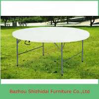 Heavy duty white Plastic folding round table for banquet and party SD-R180-1