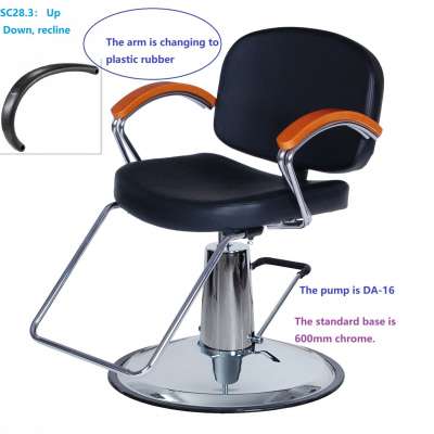 Hairdressing Barber Chair Wholesale Leather Seat Oem Key Nail Layer Beauty Furniture Cushion up down recline