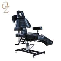 Multifunctional Black Tattoo Equipment Furniture Professional Massage Facial Table Chair Hydraulic Tattoo Bed